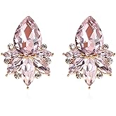 FENBORY Vintage Rhinestone Earrings Fancy Crystal Cluster Drop Earrings Art Deco Earrings for Women