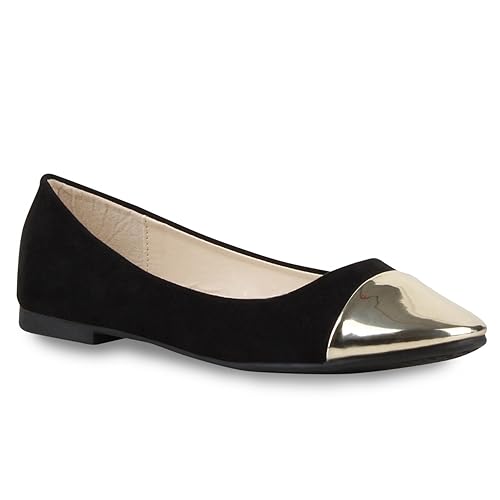 Stiefelparadies Damen Klassische Ballerinas Übergrößen Flandell