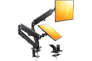 ErGear Dual Monitor Stand, Dual Monitor Mount for 13-30 inch Screens up to 17.6lbs, VESA 75x75mm-100x100mm, Dual Monitor Arms for Home and Office