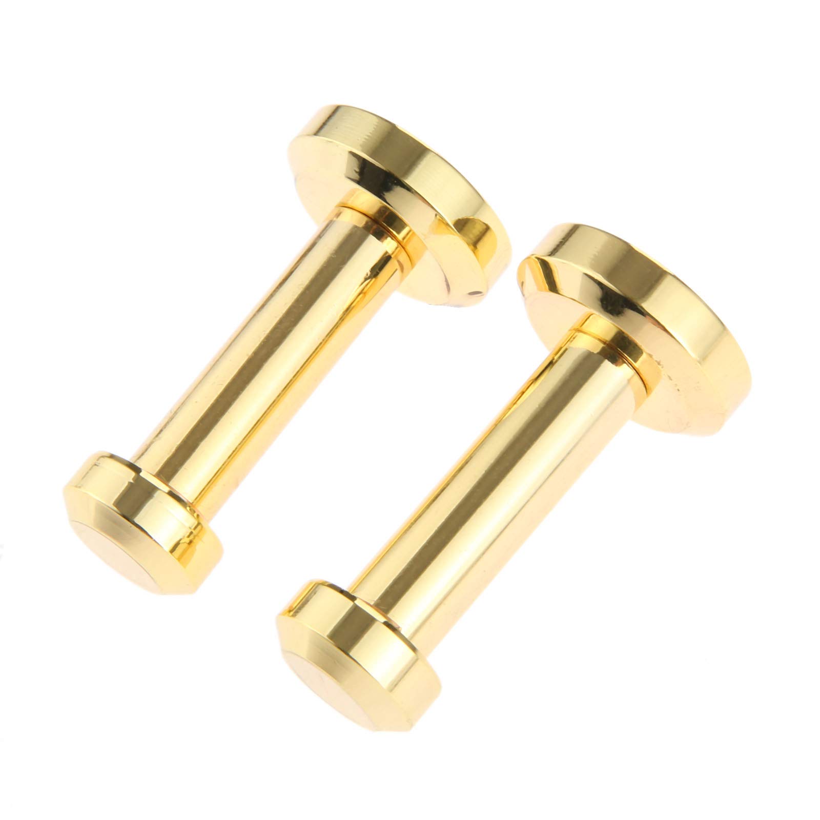 Mgoodoo 2pcs Door Hooks,Wall-Mount Robe Coat Hook,Towel Hook Heavy Duty Clothes Hanger Brushed Brass for Bathroom Lavatory Closets-Brushed Gold