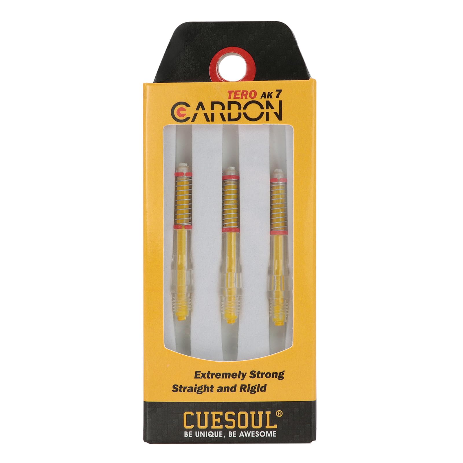 CUESOUL TERO AK7 Carbon Dart Shafts/Stem Built-in Spring Telescopic,Set of 3 pcs