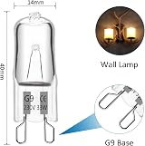 SCNNC G9 Halogen Bulbs 230V 33W Dimmable 460LM 2700K 360° 10 Pack view 2
