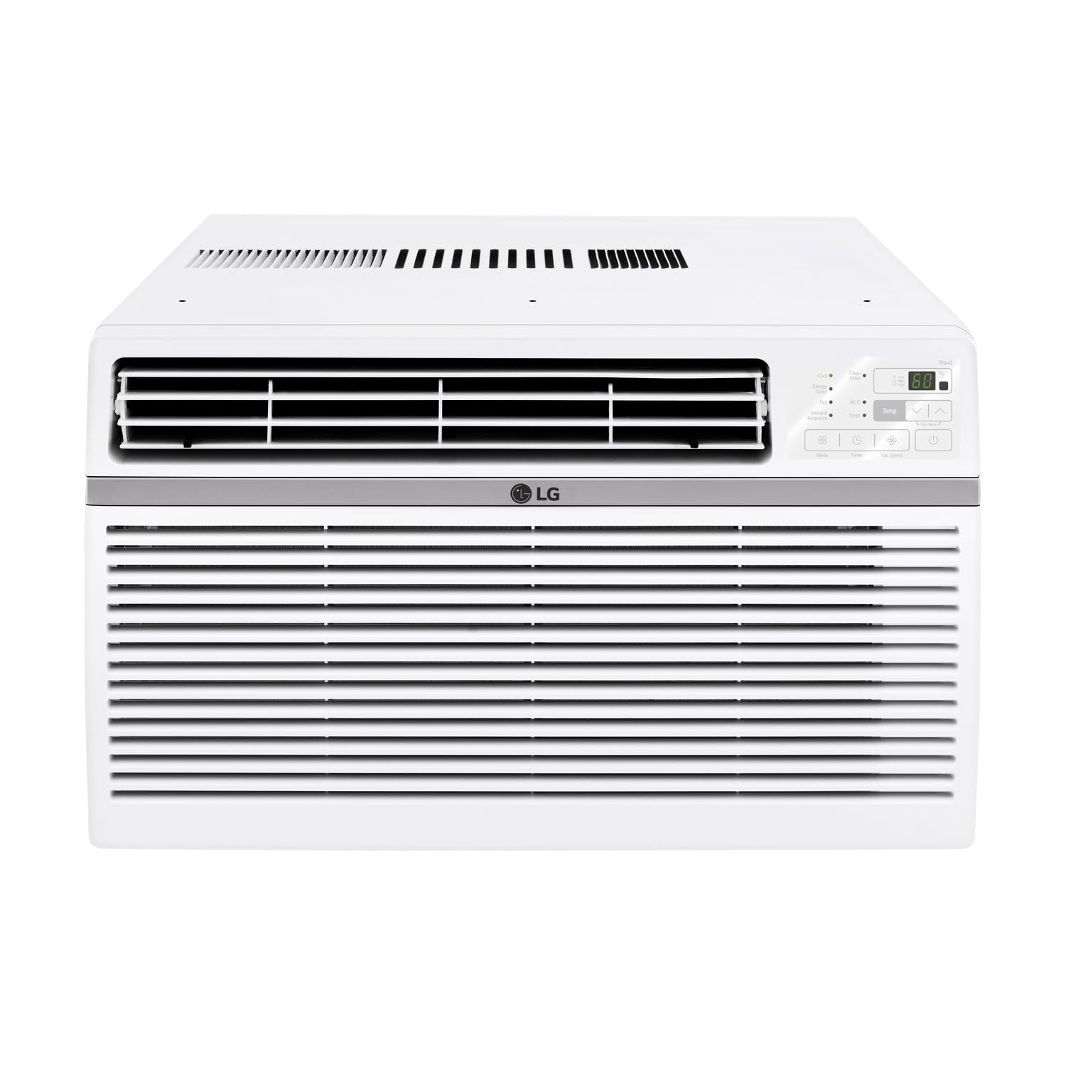 Photo 1 of LG 8,000 Window Air Conditioner, 115V, 350 Sq.Ft. (14' x 25' Room Size), Quiet Operation, Electronic Control with Remote, 3 Cooling & Fan Speeds, Auto Restart, 8000 BTU, White