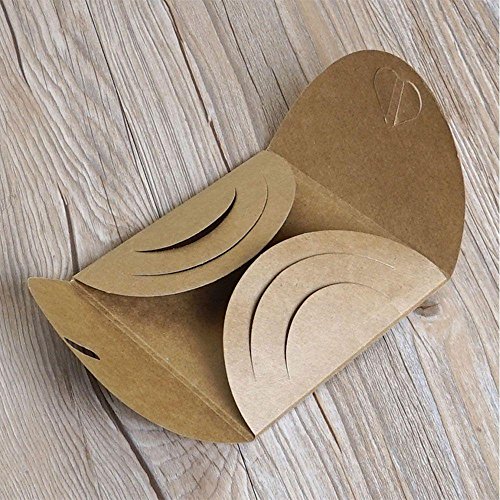 image for Amapower Fashion Heart Shape Cards Bag Natural Color DVD Pack Cover Ho