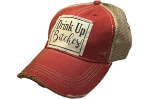 Vintage Life Funny Hats for Women and Girls, Distressed Trucker Baseball Cap with Sayings