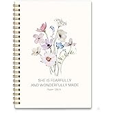 UYlKG Christian Notebook for Women, Christian Art Gifts Journal, Prayer Journal for Women, Bible Journaling Notebook,80 Sheets 5.8x8.3,Psalm 139:14