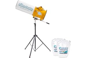 FOAM DADDY FoamDaddy HD Pro Stacker Foam Cannon – Brandable High-Output Metal Machine for Professional & Large Scale Events – Covers 30x30ft Area – Mount, Pump, Hose, Stand, Remote Control, Ultra-Concentrate Gel