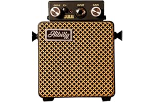 HIBILLY 2025 Full Metal Mini Pocket Dull 3 Guitar Amplifier and Micro Amp for Professional Performances and Practice Sessions (Darkling Black)