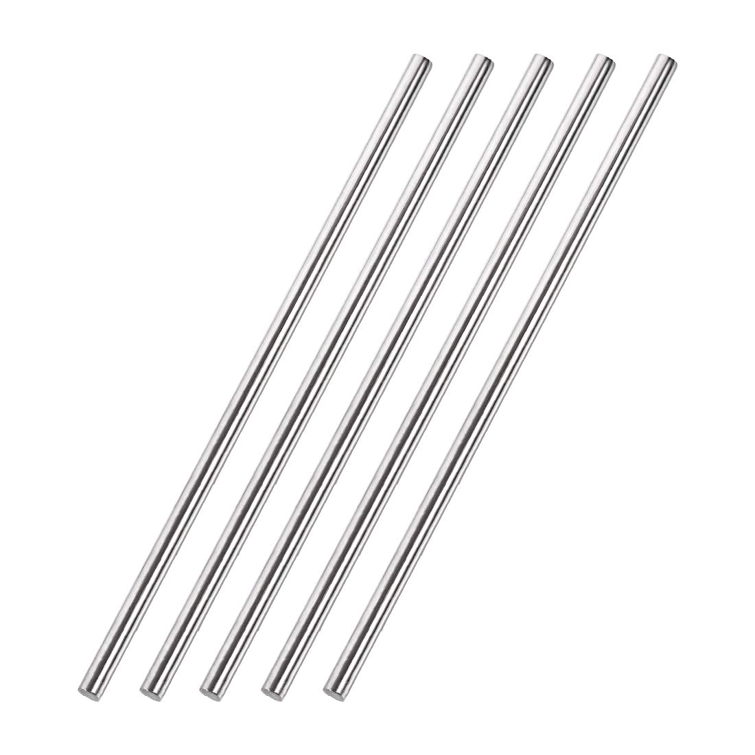 Photo 1 of uxcell 5mm x 250mm 304 Stainless Steel Solid Round Rod for DIY Craft - 5pcs