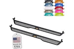 IAG PERFORMANCE IAG Full Length EZ-Step for Ford Bronco 2021+ w/rockrails (4 Door, Orange Logo Plate, 1 Pair) (Does not fit Raptor or Sport)