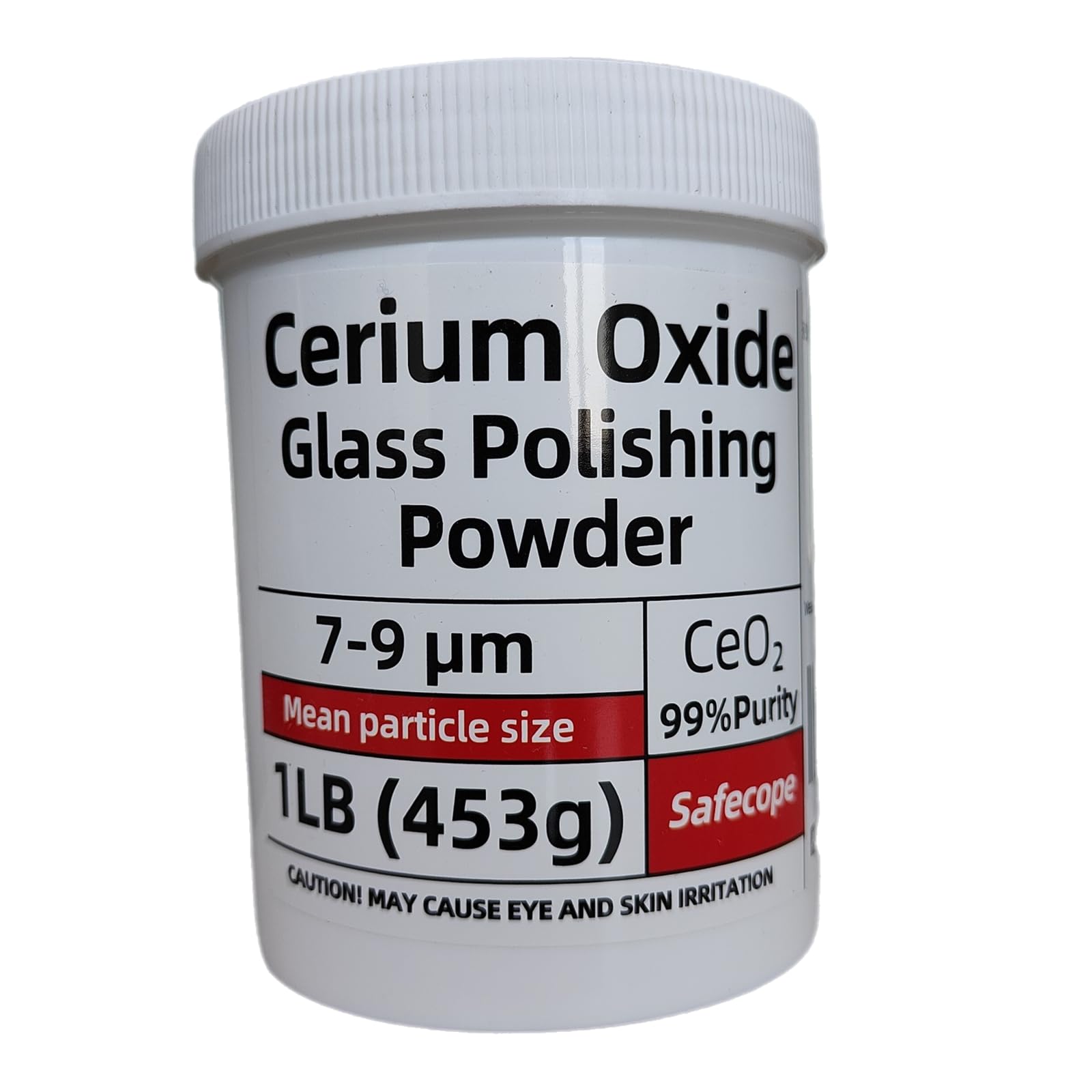 View 1 of 1Lb (453g) 99% Cerium Oxide Glass Polishing Powder (7-9 Um) – Removes: Oil Films, Water Spots, Swirl Marks, Wiper Streaks, Removes Fine Scratches & Deep-Cleans Glass Surfaces.