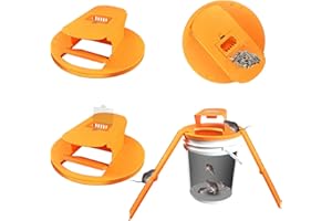 GISUNG Mouse Traps for Home: 2 Pack Mouse Trap Bucket Lid with Upgrade Clear Bait Box, 2 Entrances Auto Reset Flip & Slide, Reusable Humane Rat Trap for Indoor Outdoor Use, 5 Gallon Bucket Compatible