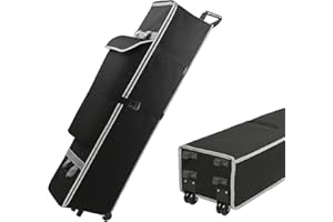 NVAAV 10 x 10 x 48in Canopy Roller Bag for Pop Up Canopy Tent with Sturdy Handles and Pocket, Wheeled Storage Bag for 10 x 10 Canopy Tent, Tent Bag Replacement Part, 800D Waterproof Oxford Fabric