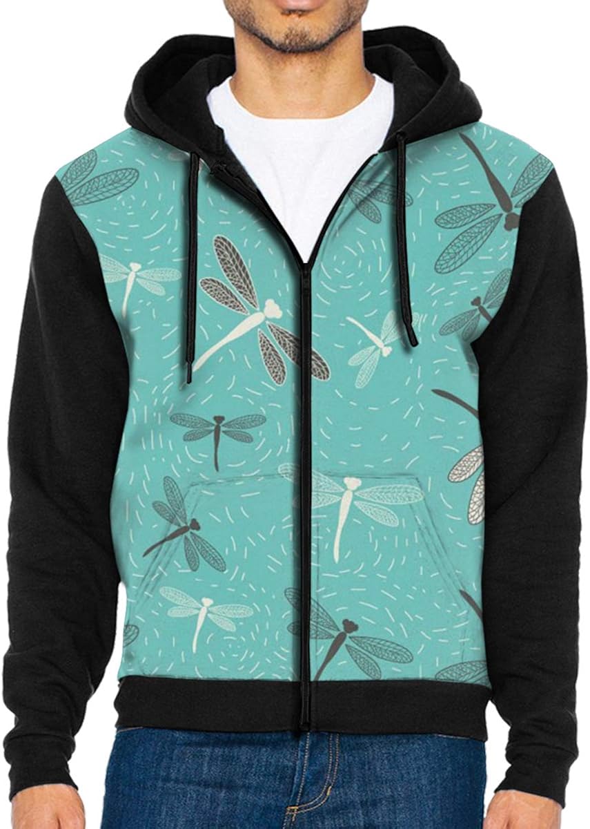 Dragonfly Men Fashion Hoodies Sweatshirt Casual Coat Clothing