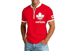 Canada Day Polo Shirt Men Novelty Printed Maple Leaf Canadian Short Sleeve Top Patriotic 1st July Tshirts Golf Shirts
