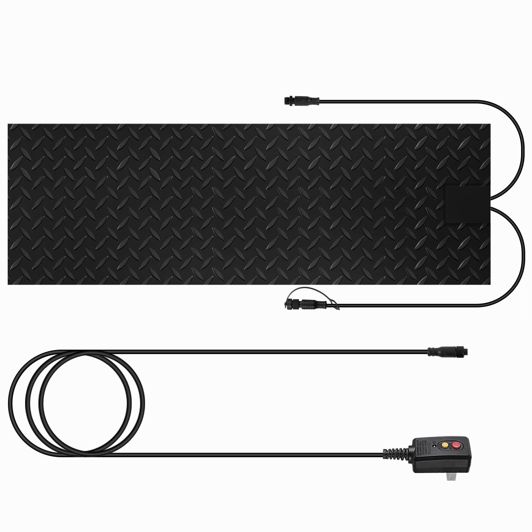 Photo 1 of Juilsioa 20 Inch x 60 Inch Heated Snow Melting Mat Outdoor, Anti-Slip Heated Walkway Mat with 9.84 Feet Long Power Cord, Waterproof Ice Melting Mat for Doorway Stair Step Path Roof