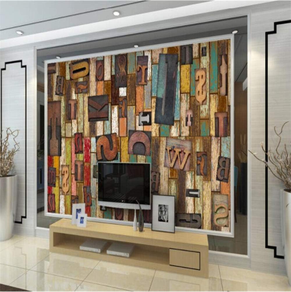Finloveg Papel Tapiz 3D Personalizado Papel Pintado De Madera 3D De