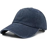Wodeal Oversized Baseball Hats for Men Big Heads, Adjustable Washed Cotton XL Plain Baseball Cap