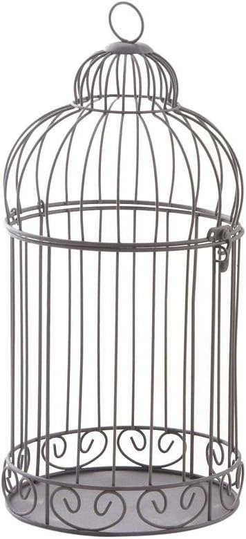 Set of 2 bird cages aged metal