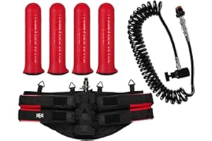 Action Village Paintball Deluxe Remote, 4+1 Harness & HK Army HSTL Pods Starter Package - Assorted Colors