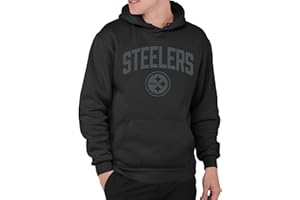 Junk Food Clothing X NFL-Blackout-Pro Football Team Logo Unisex Adult Hooded Fleece Sweatshirt for Men and Women
