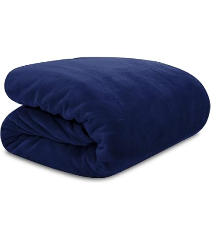 Amazon.com: Ralph Lauren Micro Mink Blanket - Navy- King Micromink