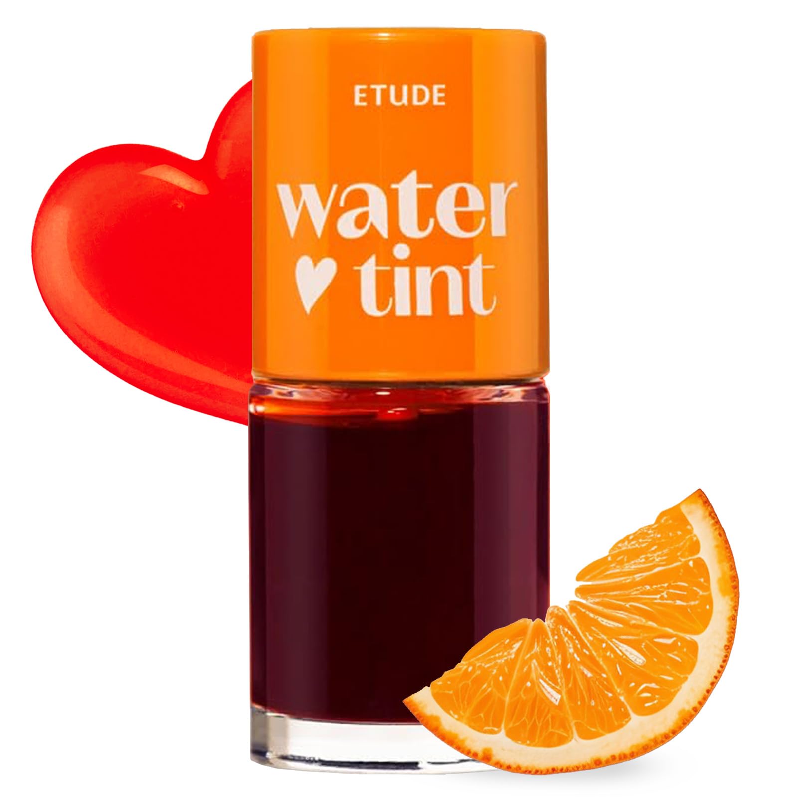 Etude House Dear Darling Water Tint Orange Ade (21AD) |Vivid Color Lip Stain with Moisturizing Weightless & Non-sticky Finish | Smudge-proof & Lightweight Lip Tint | K-beauty