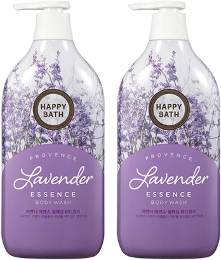 Happy Bath Body Wash 500ml (17.6oz) - Lavender (2 Bottles)