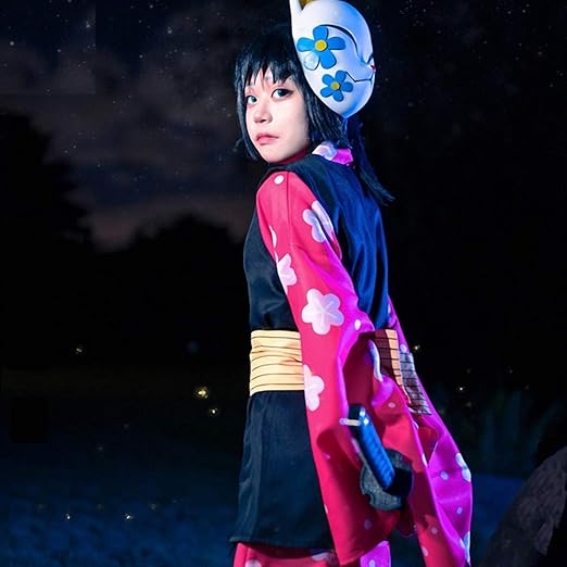Amazon Moore Bentham 鬼滅の刃 フォックス仮面 真菰 コスプレ小物 きつね仮面 手作り コスプレ道具 真菰 コスプレ 仮装 通販
