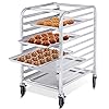 Giantex 10 Tier Aluminum Bakery Rack, Commercial Kitchen Bun Pan Sheet ...