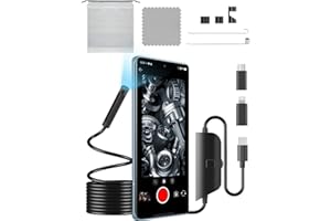 ZOIOT Endoscope Camera with Light,Inspection Camera 16.4ft Gadgets for Men 1080P HD Endoscope with 8 Adjustable LED Lights (5002-TC-200W-8MM-5M)