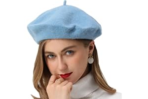 BEYLRZID French Beret-Classic Wool Beret Solid Color Womens Beret Cap Hat