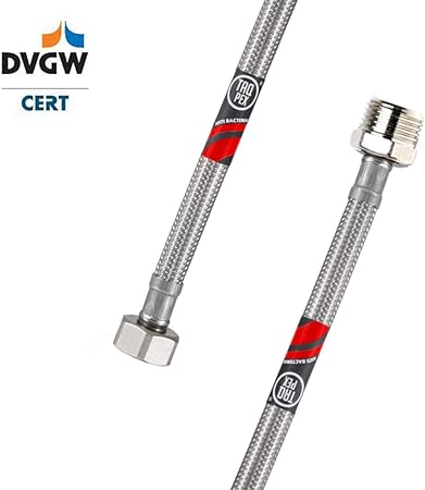 Tuyau Flexible Certifie Dvgw 3 8 Um X 3 8 Ag Rallonge De Tuyau De Raccordement D Eau Tuyau De Robinet Avec Joints Rallonge De Tuyau D Angle Pour Robinet Amazon Fr Bricolage