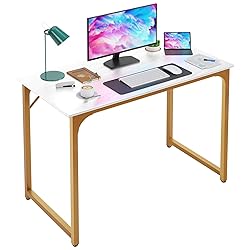 PayLessHere | 39 Inch Computer Desk | White Gold