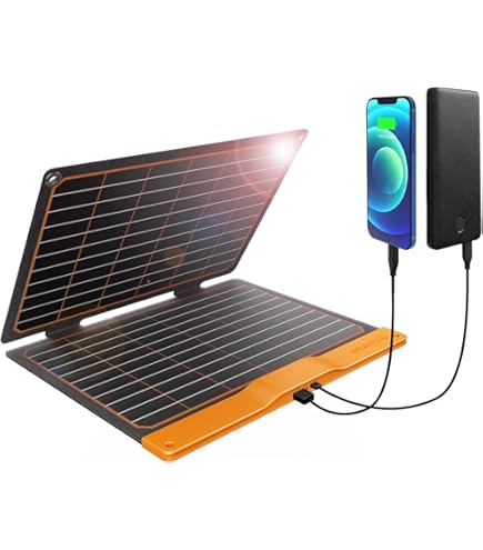 Pannello Solare Portatile Ecosonique 20W - Caricatore USB-C PD18W, QC3.0, IP67 Impermeabile Per Outdoor
