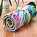 Kaariss Canvas Pencil Wrap, Travel Drawing Coloring Pencil Roll Organizer for Artist, Pencils Pouch Case Hold for 72 Colored Pencils (Pencils are NOT Included) Painting 72