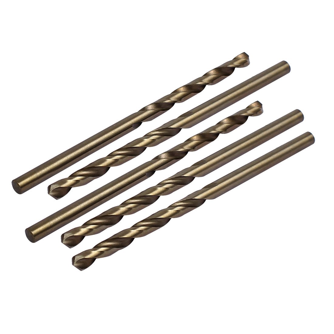 Sourcingmap 3.5mm Drilling Dia HSS Cobalt Metric Spiral Twist Drill Bit Rotary Tool 5pcs