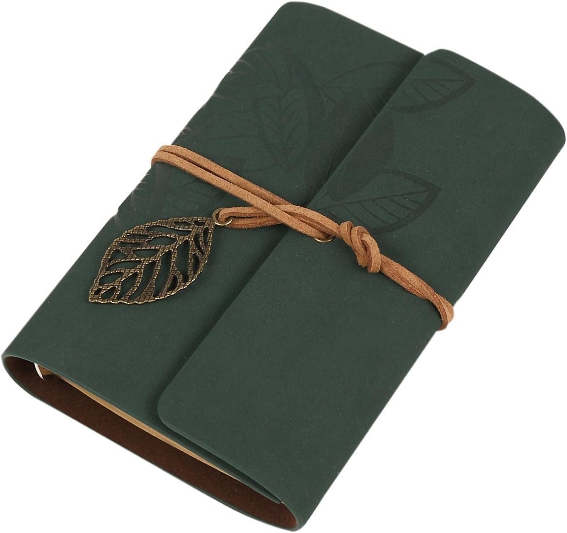 Weimay Notebook Travel Journal Classic Vintage Style PU Leather Cover Sketch Book 19x12.5cm Grün