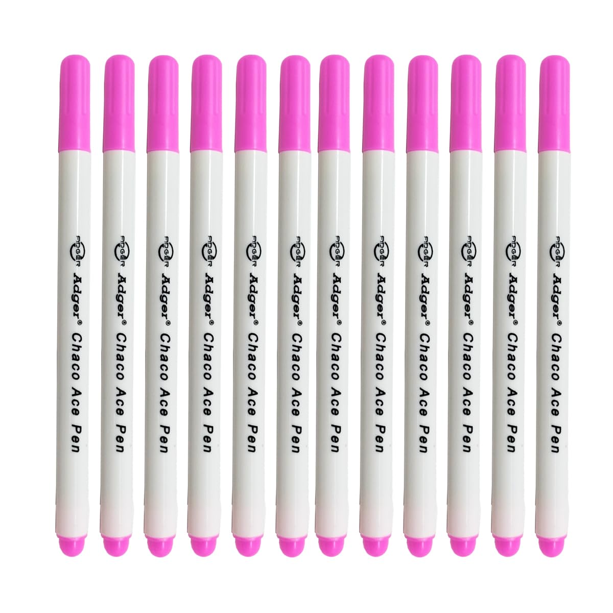 JYC CREATIVE 12 Water Erasable Fabric Markers, Disappearing Ink Fabric Marker Pen, Fabric Marker for Dressmaking, Fabric Soap,