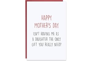 Ithmahco Mothers Day Gifts From Daughter, Mother Day Card, Mothers Day Gift Ideas, Happy Mothers Day Card, Funny Mothers Day Card, Mothers Day Gift From Daughter,Mothers Day Gifts For Mom