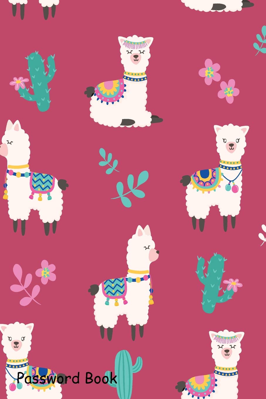 Password Book: Include Alphabetical Index With Cute Alpaca Pattern