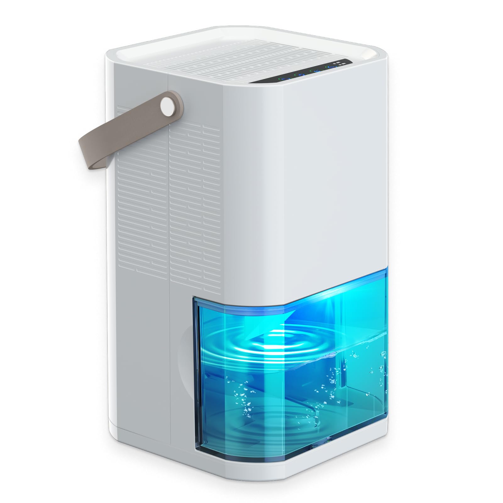 Photo 1 of Litever Dehumidifier Dual Core Compact Quiet for Home. Portable, Auto Shut OFF, 57OZ Water Tank. Delay-Off Timer and Ambient Light. Perfect for Small Bedroom Bathroom Basement RV Camper Closet
