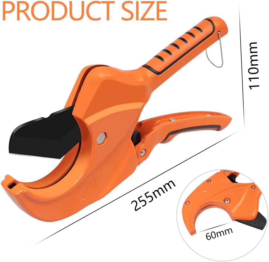 AIRAJ Pro Plastic Hose & Pipe Cutter 64mm Ratchet Type PVC Vinyl Pipe
