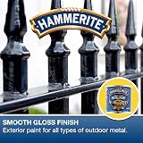Hammerite Direct to Rust Metal Paint Smooth Yellow 250ml view 2