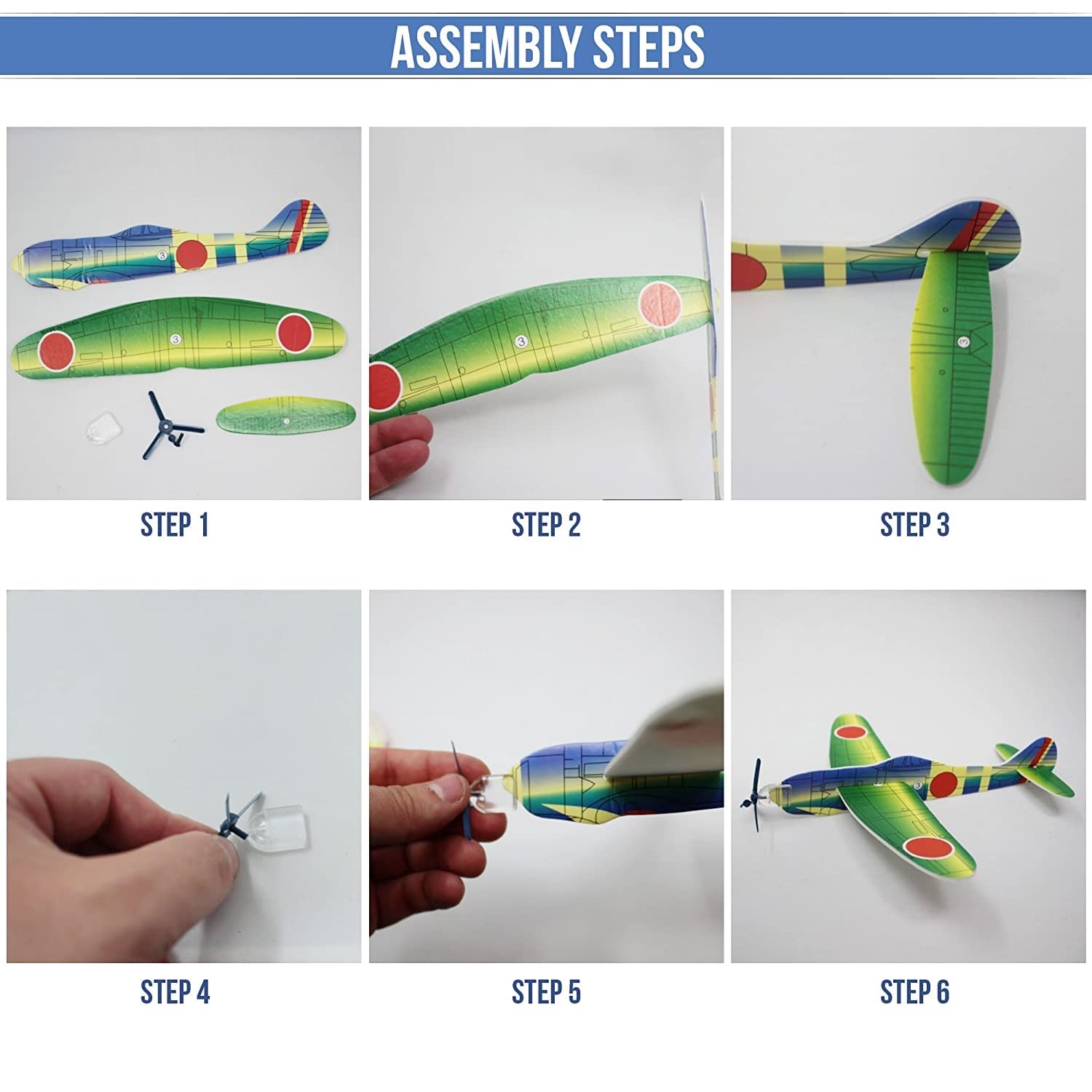 THE TWIDDLERS 48 Flying Gliders Airplane Toys (8
