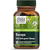 Gaia Herbs, Bacopa, Brain and Cognitive Support, Vegan Liquid Capsules, 60 Count