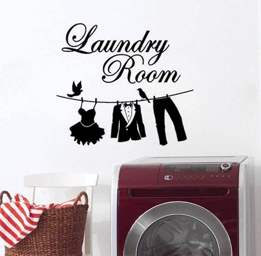 Home Decoration Wandaufkleber Innenaufkleber Waschküche Zeichen