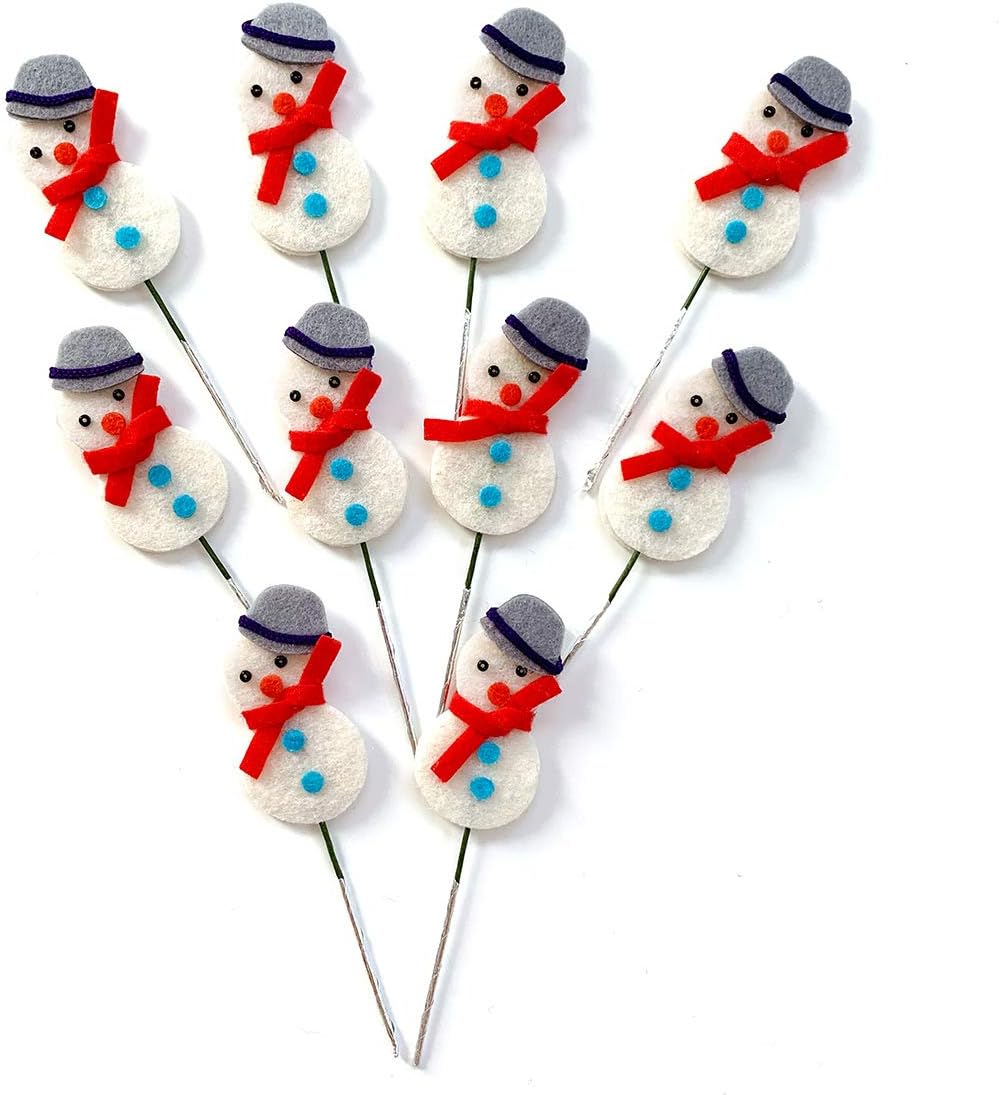 クリスマスケーキ ピック 飾り Fx おしゃれなフェルトスノーマン 1０本入 クリスマス雑貨 おもちゃ Amazon