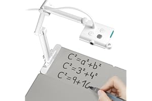 OKIOCAM OKIOLABS T Plus USB Camera for 11x17 Documents with Writing Board & Marker, Set for Teachers, Remote Learning, Classroom Presentations, Online Teaching for Windows, Mac, Chromebook - QHD
