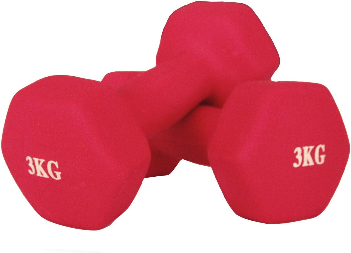 Goutime neoprene dumbbell set,fitness Workout Home gym exercise with non-slip hand for men and women1kg,1.5kg,2kg,3kg (pack of 2)
